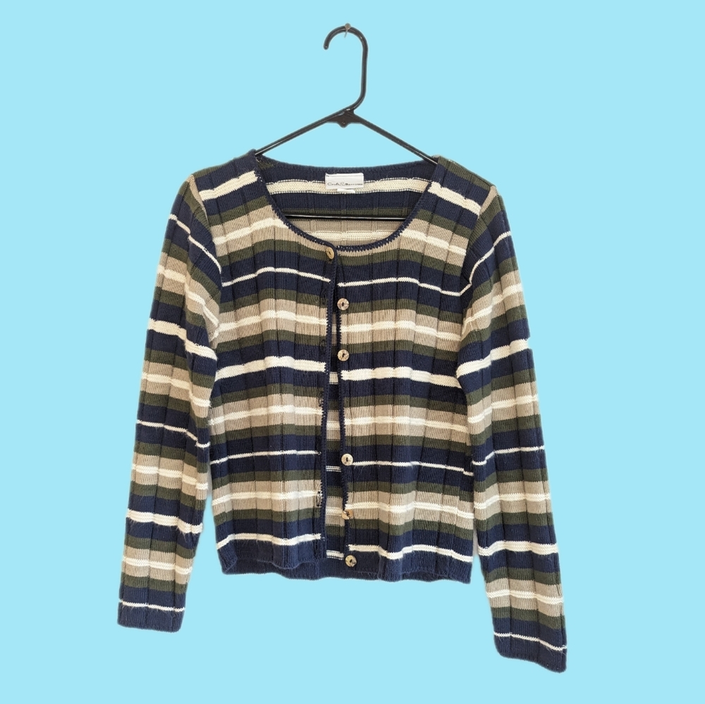 Vintage 90s Grunge Whimsigoth Textured Cardigan